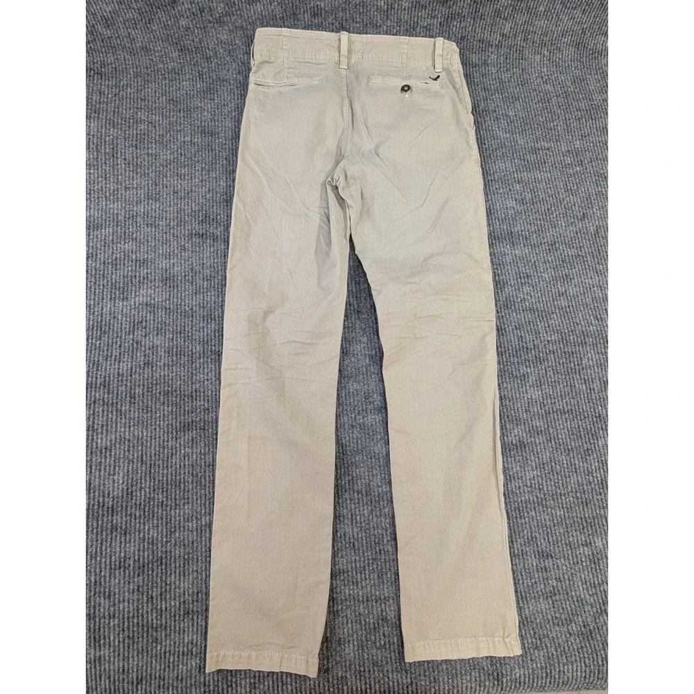 American Eagle Chino Pants Mens 31x34 Khaki Slim Straight Stretch Casual Preppy